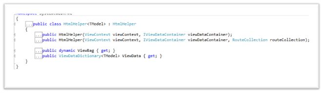HtmlHelper inherited